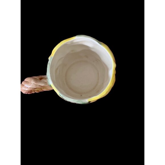 Vintage 1989 Fitz & Floyd Yellow Lemons Ceramic Coffee Tea Cup Mug - Picture 2 of 8